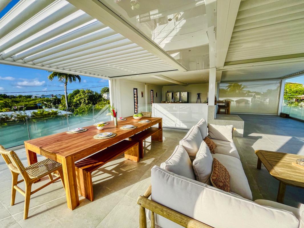 44. Location villa piscine roof top vue mer Saint François Guadeloupe-Roof Top
